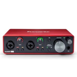 Scarlett 2i2 Red Audio Interface - BRAND NEW, IN BOX!